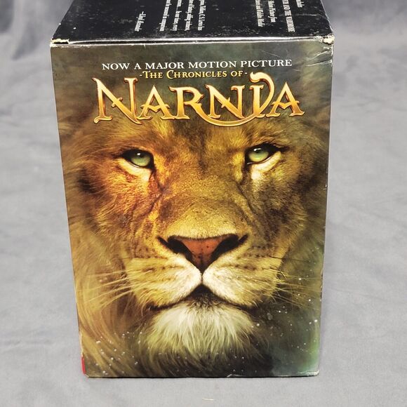 Chronicles of Narnia Box Set by CS Lewis: 7 Book Series Lion Witch Wardrobe - Picture 3 of 8
